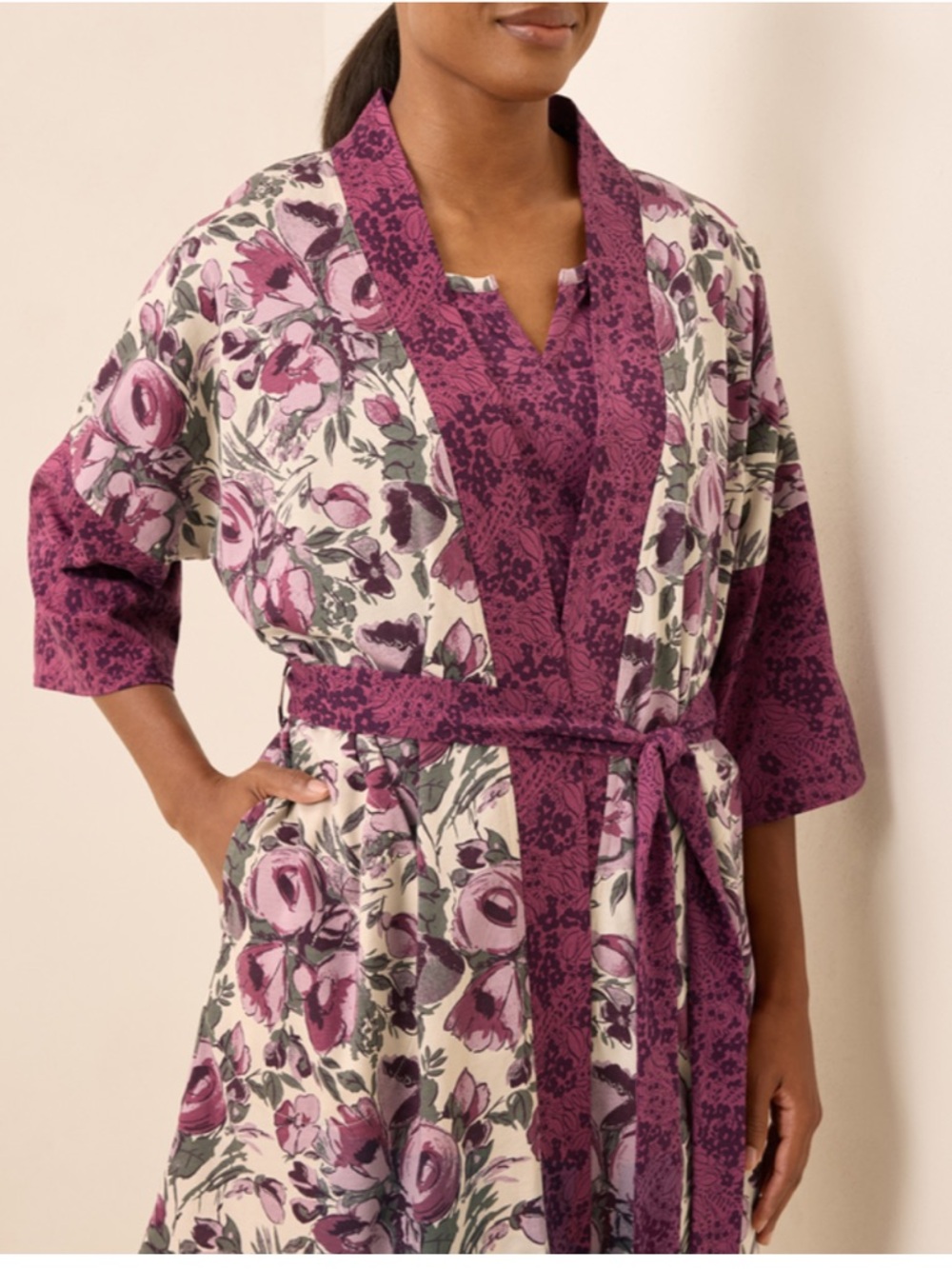 Pact Organic Staycation Short Robe - Picture 13 of 14